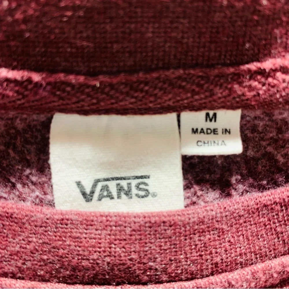 Vans Youth Burgundy Sweatshirt SZ M